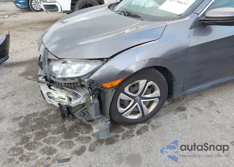 2017 Honda Civic Lx из США, поврежденный, VIN 19XFC2F56HE023625